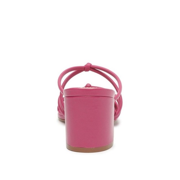 SCHUTZ Princey Leather Sandal Size 8 Hot Pink - Picture 3 of 12